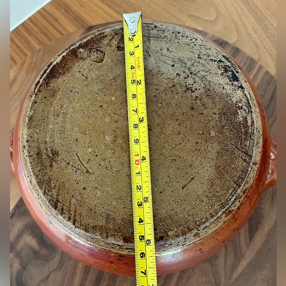 SELFRIDGE Signed Art Pottery Glazed Ceramic Bowl & Lid Side Handles Made Canada - Picture 15 of 17